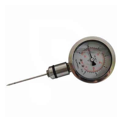 Lange Alkoholmeter mit Thermometer Wein