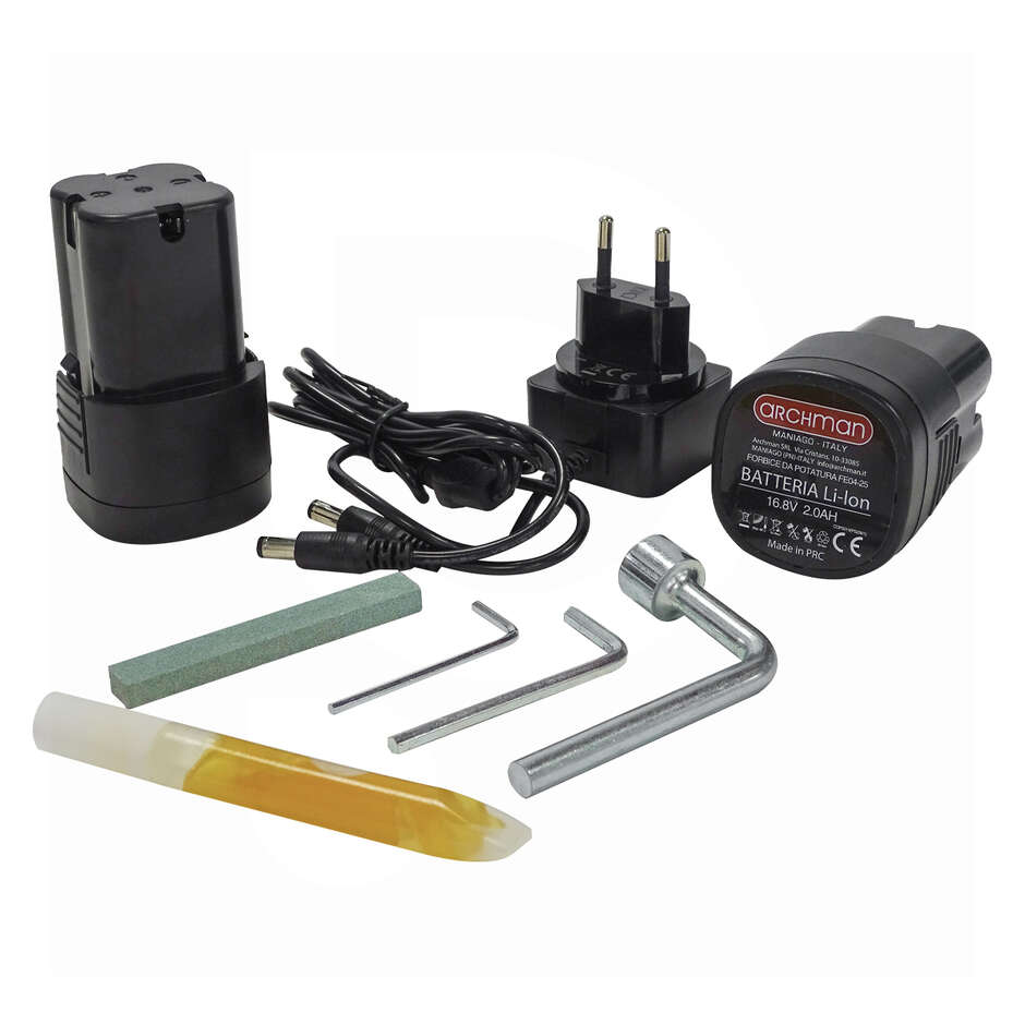 Archman FE04-25 ciseau électrique sans fil avec 2 batteries
