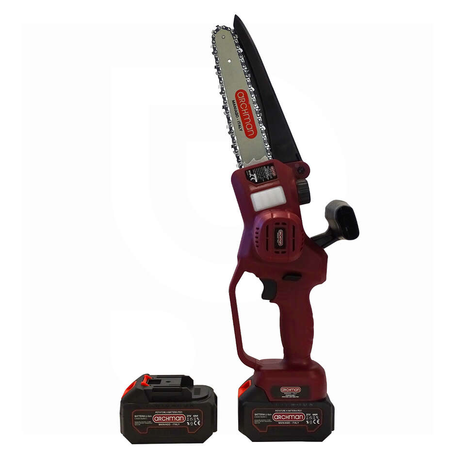 Archman PE01X Schnurlose elektrische Gartenschere mit 2 Batterien