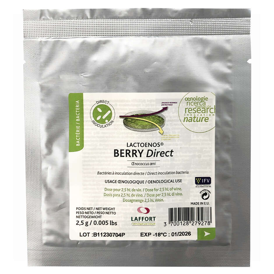 Bactéries malolactictiques Berry Direct pour 2,5 hL