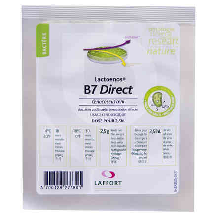 Bactéries malolactictiques B7 Direct