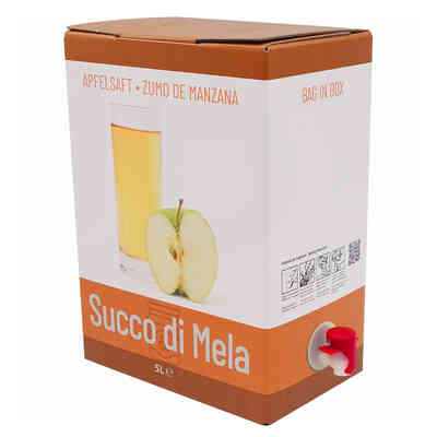 Bag in Box APFELSAFT mit 5 L Beutel (10 Stück)