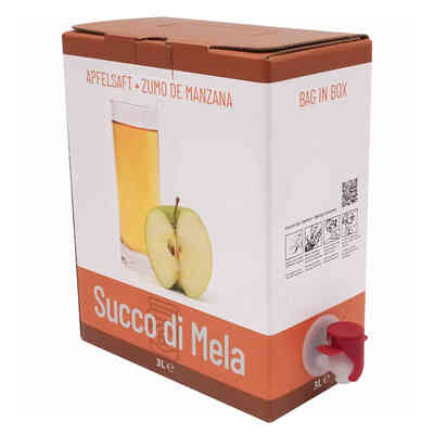Bag in Box APFELSAFT mit Beutel 3 L (10 Stück)