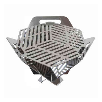 Barbacoa de camping portátil de acero inoxidable AISI 304