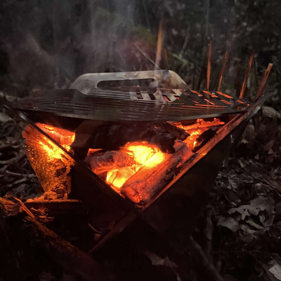 Barbecue da campeggio portatile acciaio inox AISI 304