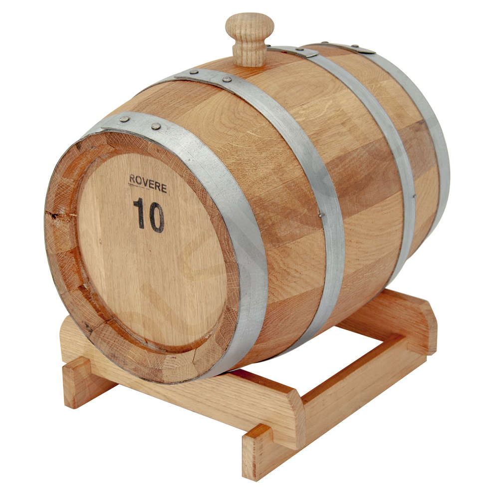 Barril de roble 10 L con soporte