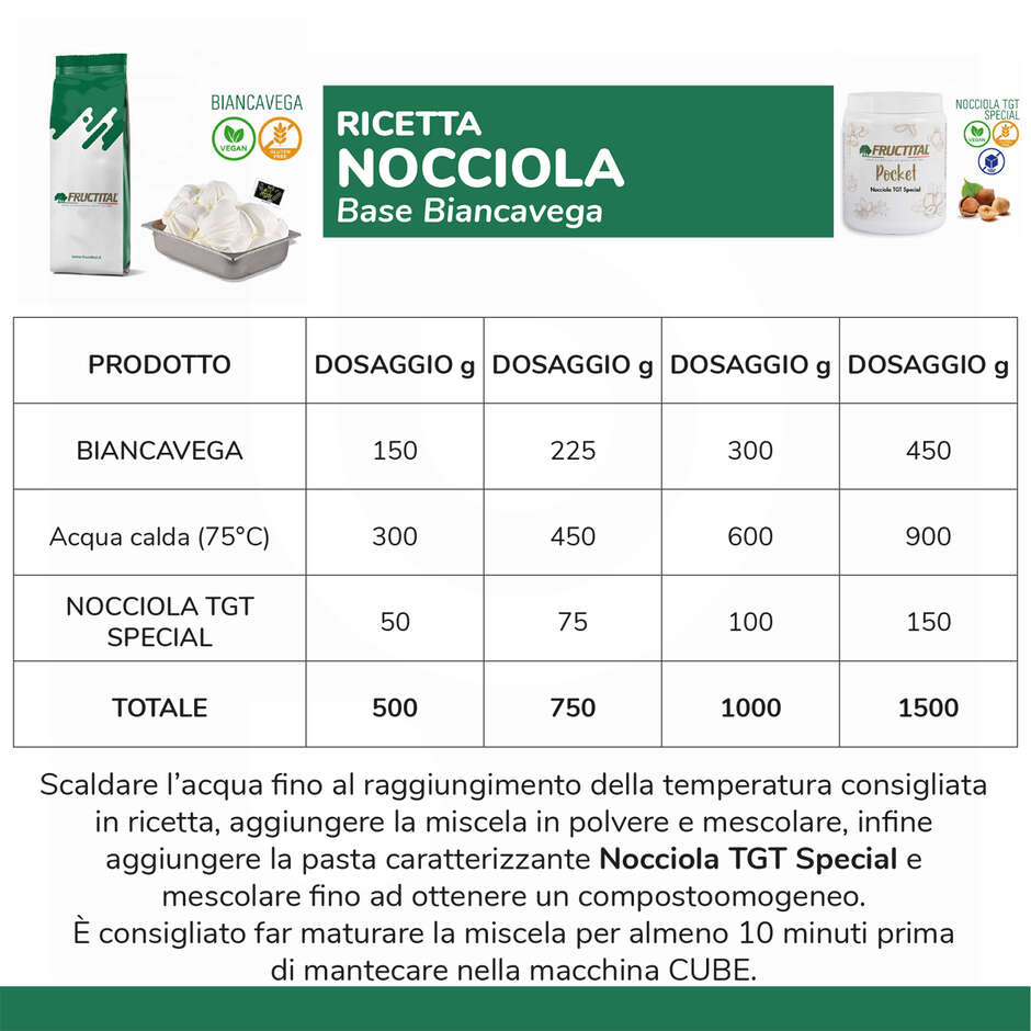 Base de crème glacée BiancaVega (1,5 kg)