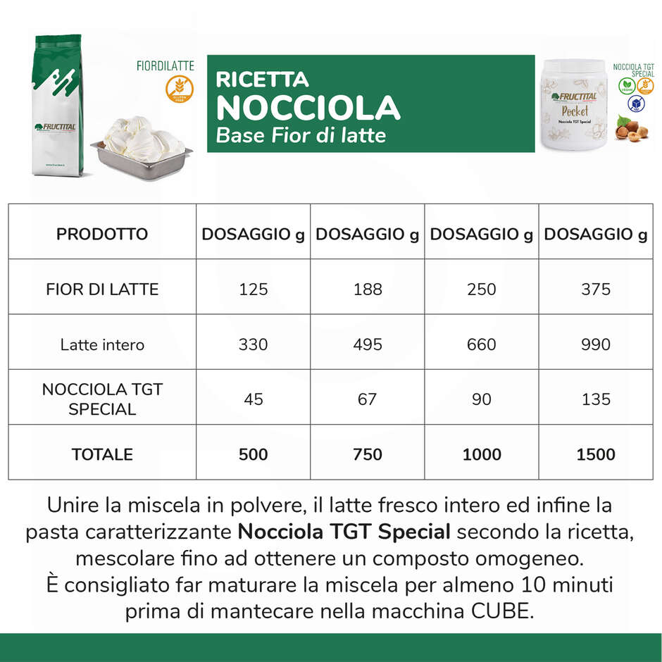 Base de crème glacée Fiordilatte (1,25 kg)