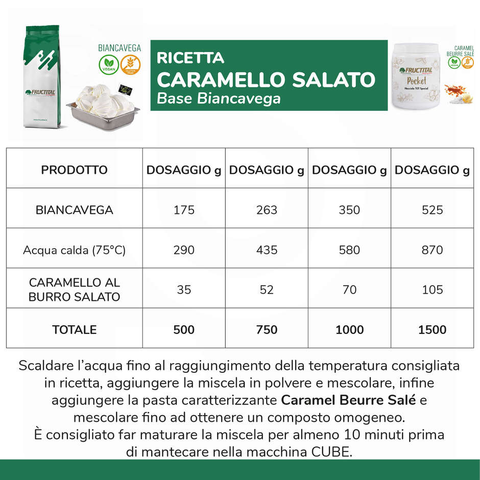 Basis für BiancaVega-Eiscreme (1,5 Kg)