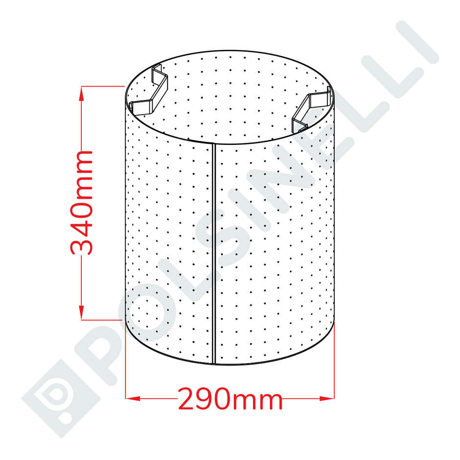 Basket filter for 25 L pots