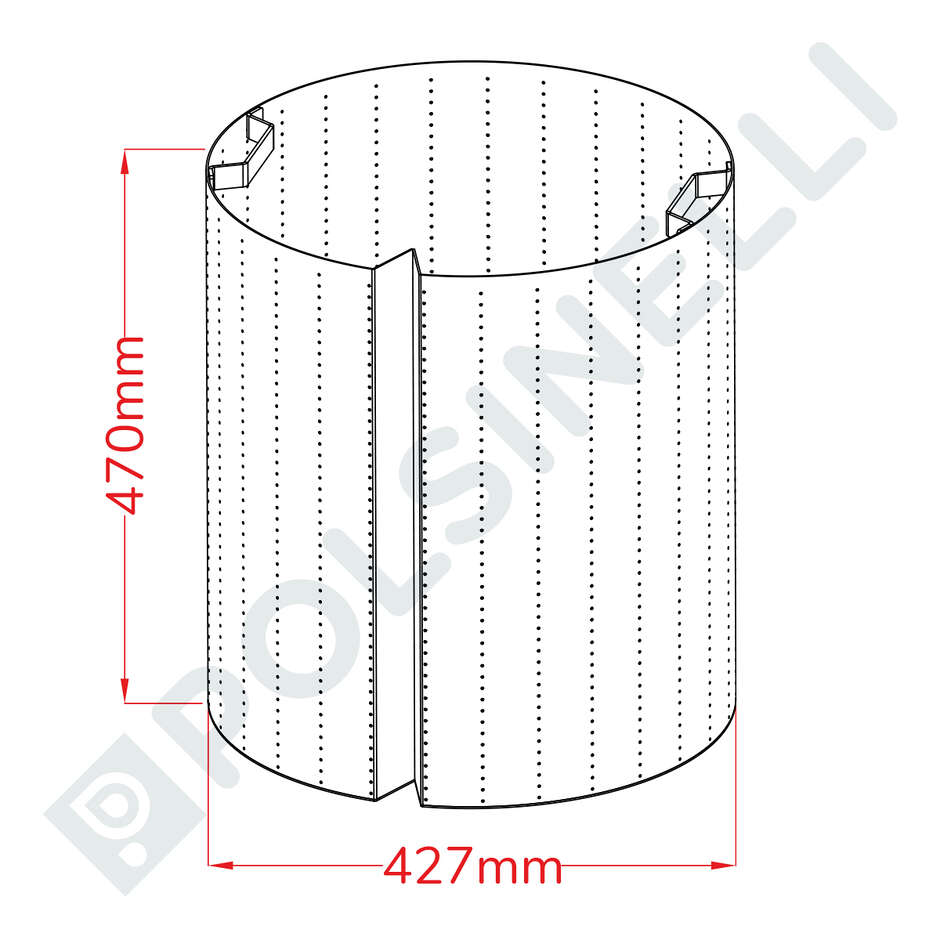 Basket filter stillage for 75 L pots