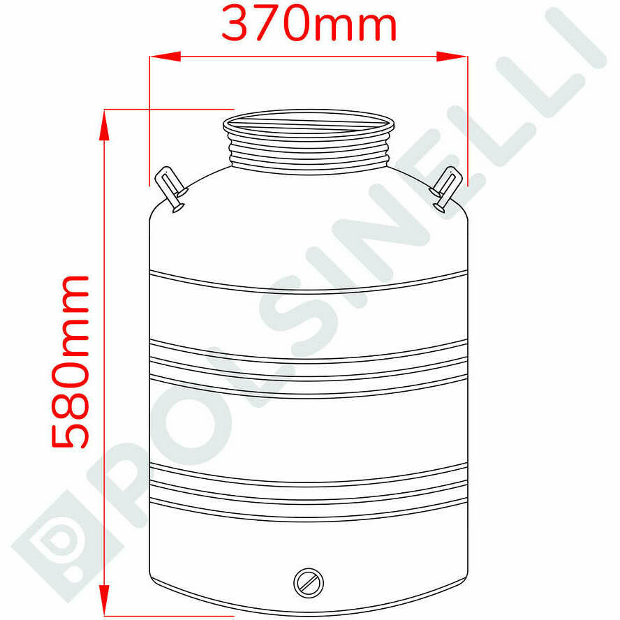 Baumwollfilter D510 aus Edelstahl für Olivenöl 50 L