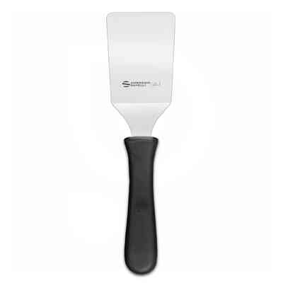 Bent Flexible Stainless Steel Spatula - 12 x 8 cm