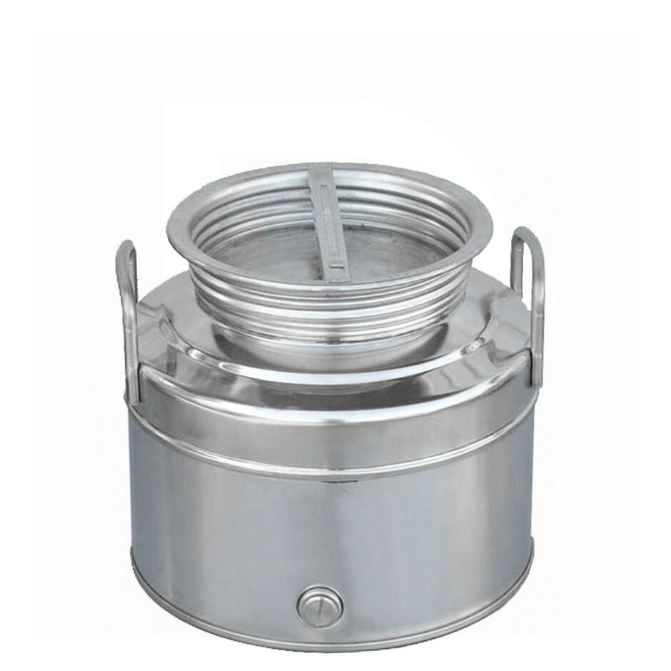 Bidón Inox con Fondo Grapado 10 L