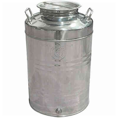 Bidón Inox con Fondo Grapado 50 L