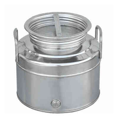 Bidón Inox Fondo Grapado 20 L