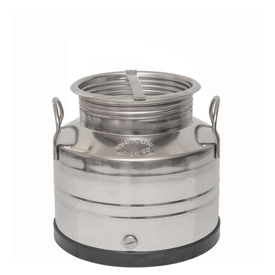 Bidón inox fondo liso 10 L