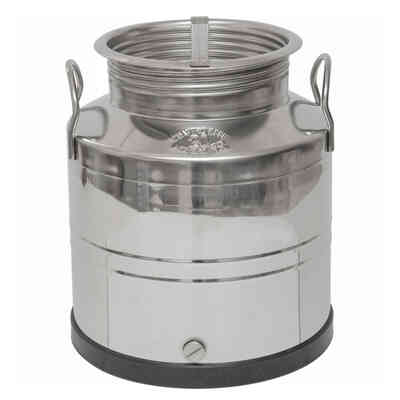 Bidón inox fondo liso 20 L