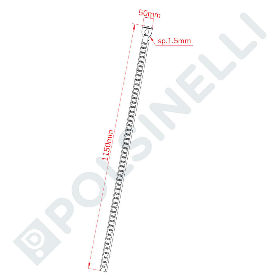 Birrometro Inox per tino di priming 500
