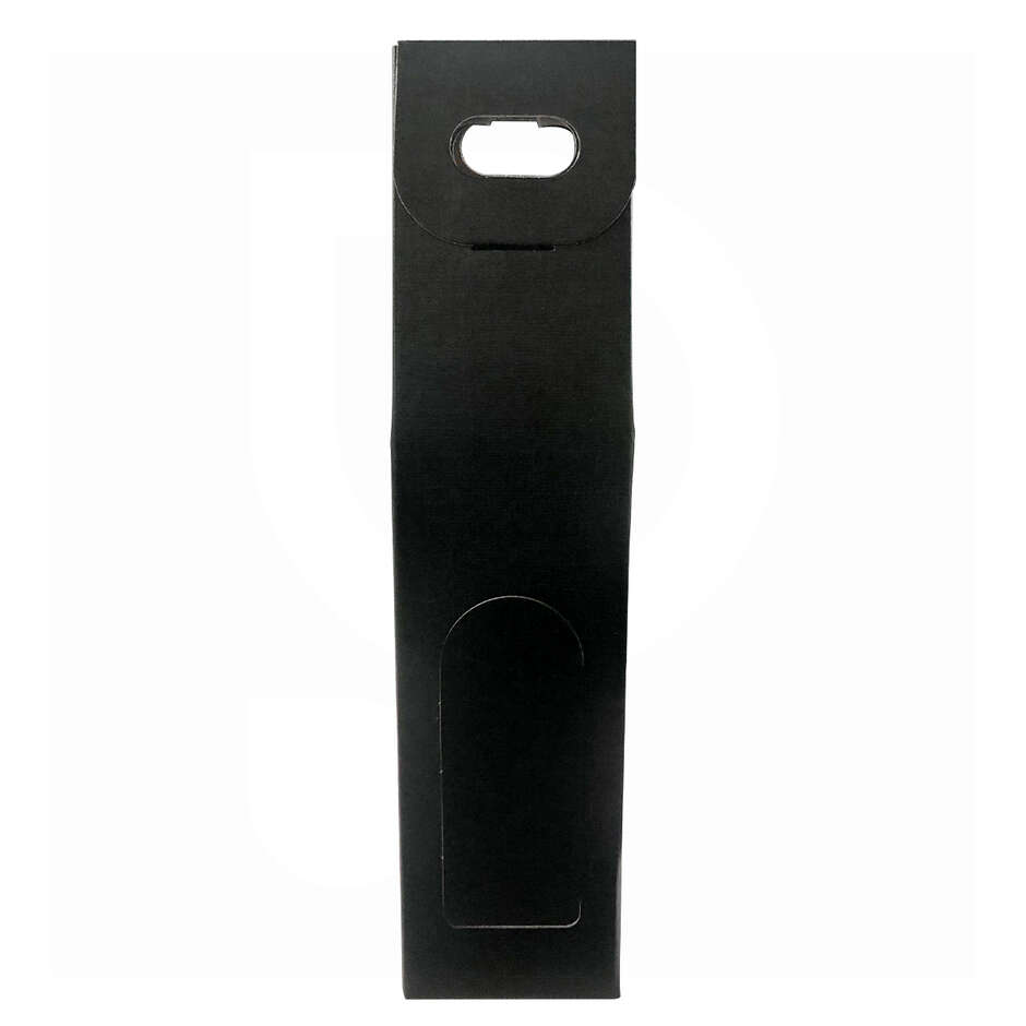 Black carry wine box for 1 bottle (10 pieces)