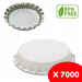 Blanc bouchon couronne ⌀29 (7000 pièces)