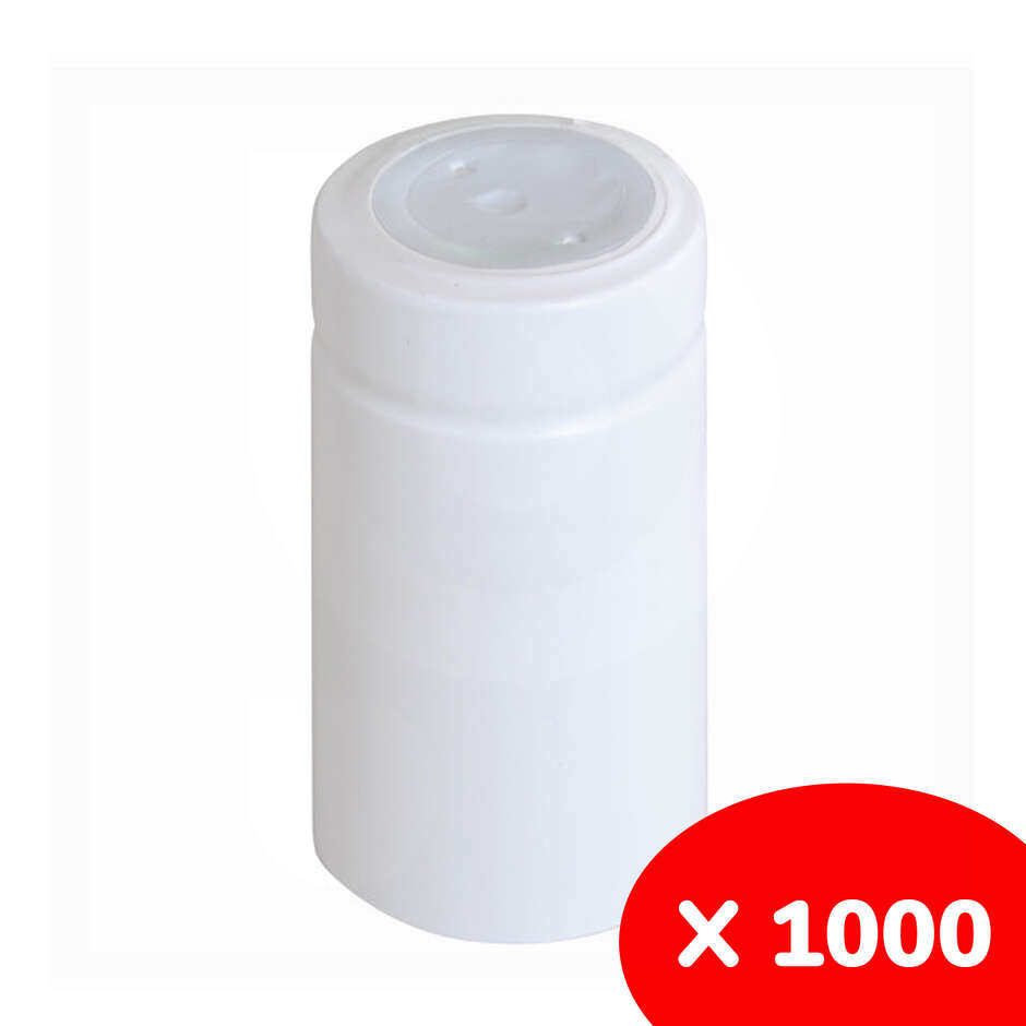 Blanca de la cápsula de PVC ⌀33 (1000 unidades)