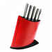 Bloque para cuchillos Global GKB-52/CR Rojo - 9 posiciones