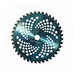 Blue anodised tungsten 40-tooth brushcutter disc Ø 255 mm