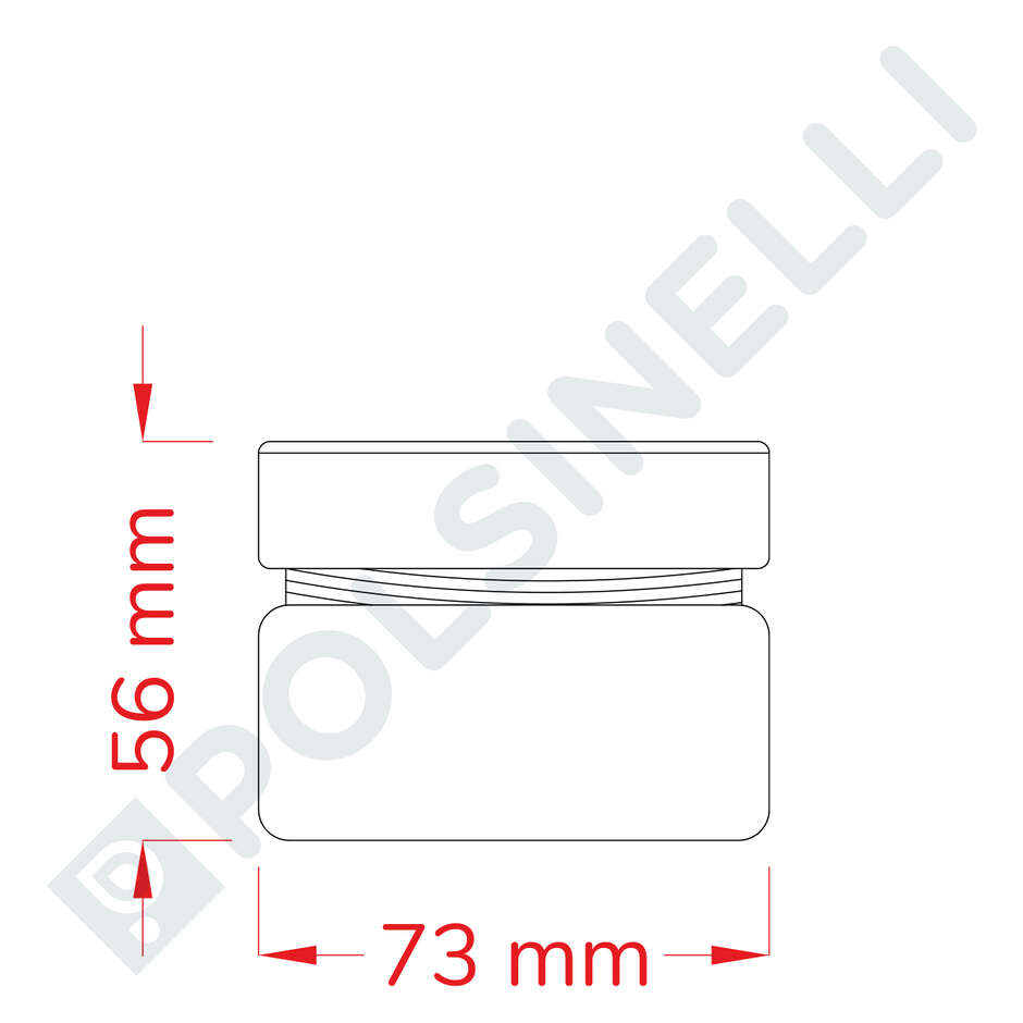 Bocal à couvercle ERGO vissé 106 mL avec haut cap flip cuivre (24 pcs)