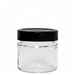 Bocal à couvercle ERGO vissé 156 mL avec haut cap flip noir (24 pcs)