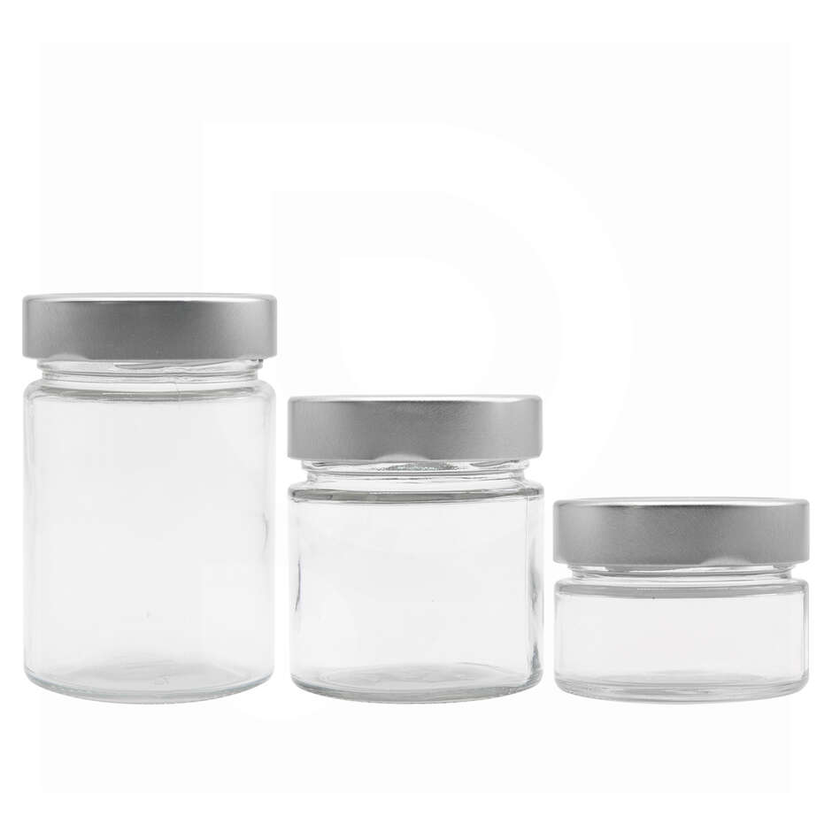 Bocal à couvercle ERGO vissé 212 mL avec haut cap flip argent (24 pcs)