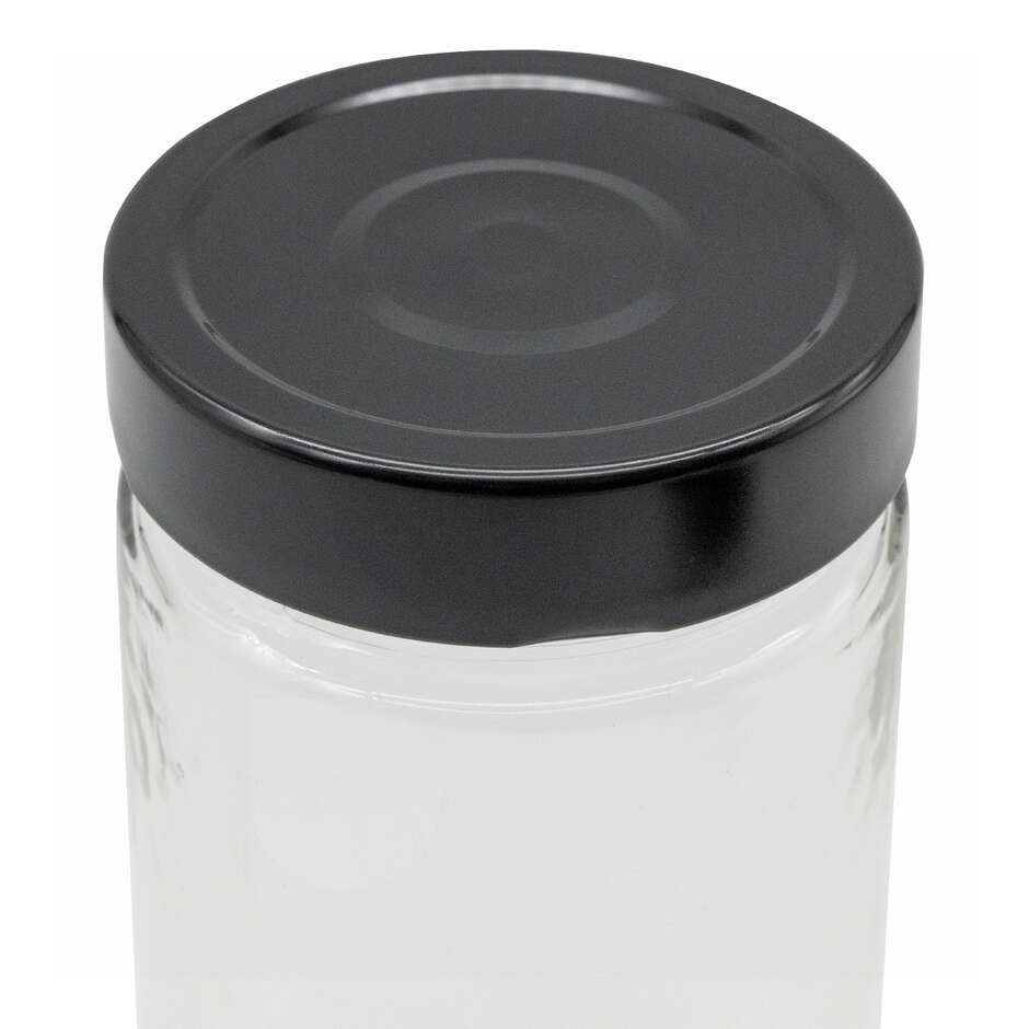 Bocal à couvercle ERGO vissé 580 mL avec haut cap flip noir (24 pcs)