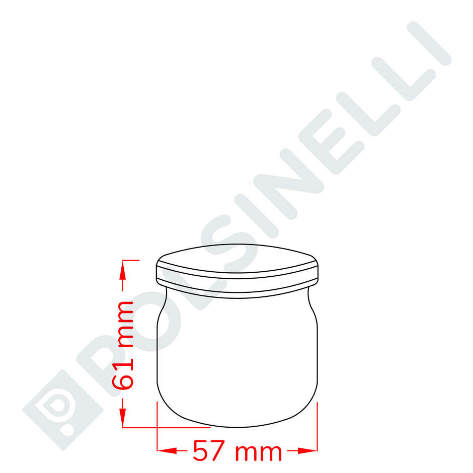 Bocal à couvercle vissé 106 mL (28 pcs)
