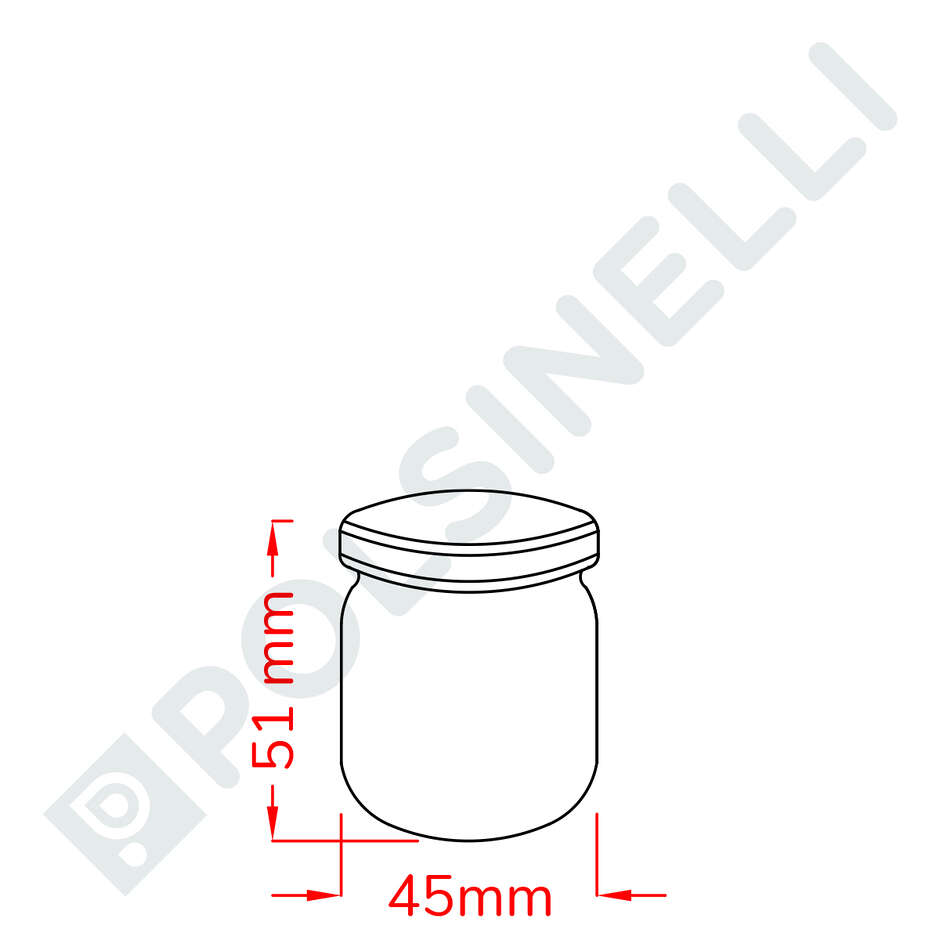 Bocal à couvercle vissé 40 mL (63 pcs)