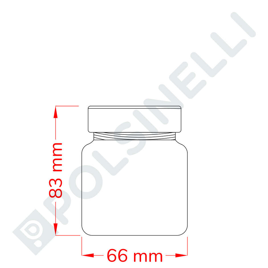Bocal à couvercle vissé Breeze 212 mL (24 pièces)