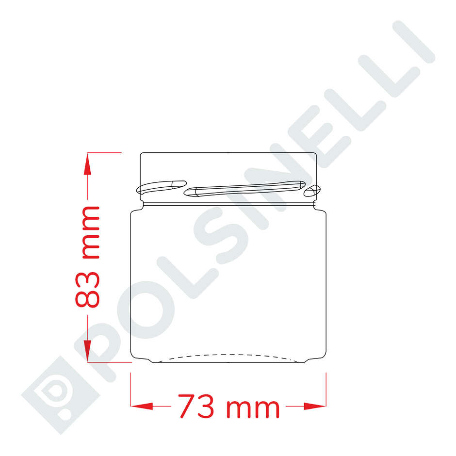 Bocal en verre 212 mL (1728 pcs)