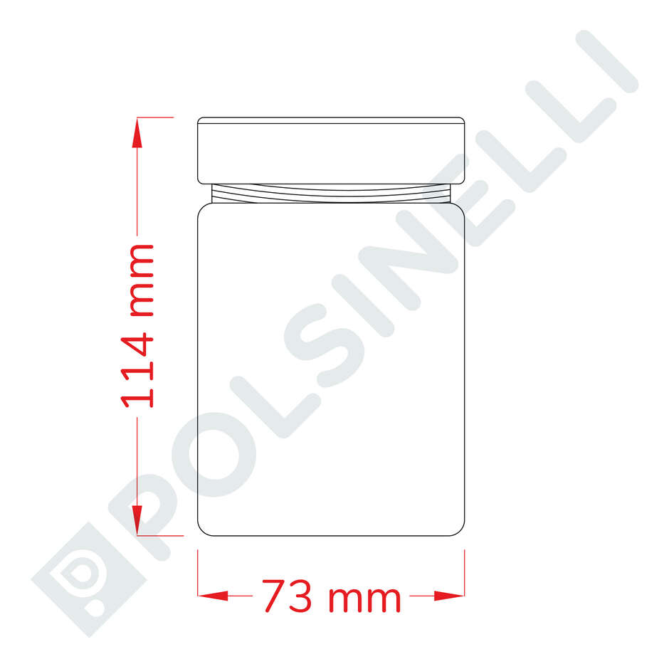 Bocal à couvercle ERGO vissé 314 mL avec haut cap flip cuivre (24 pcs)