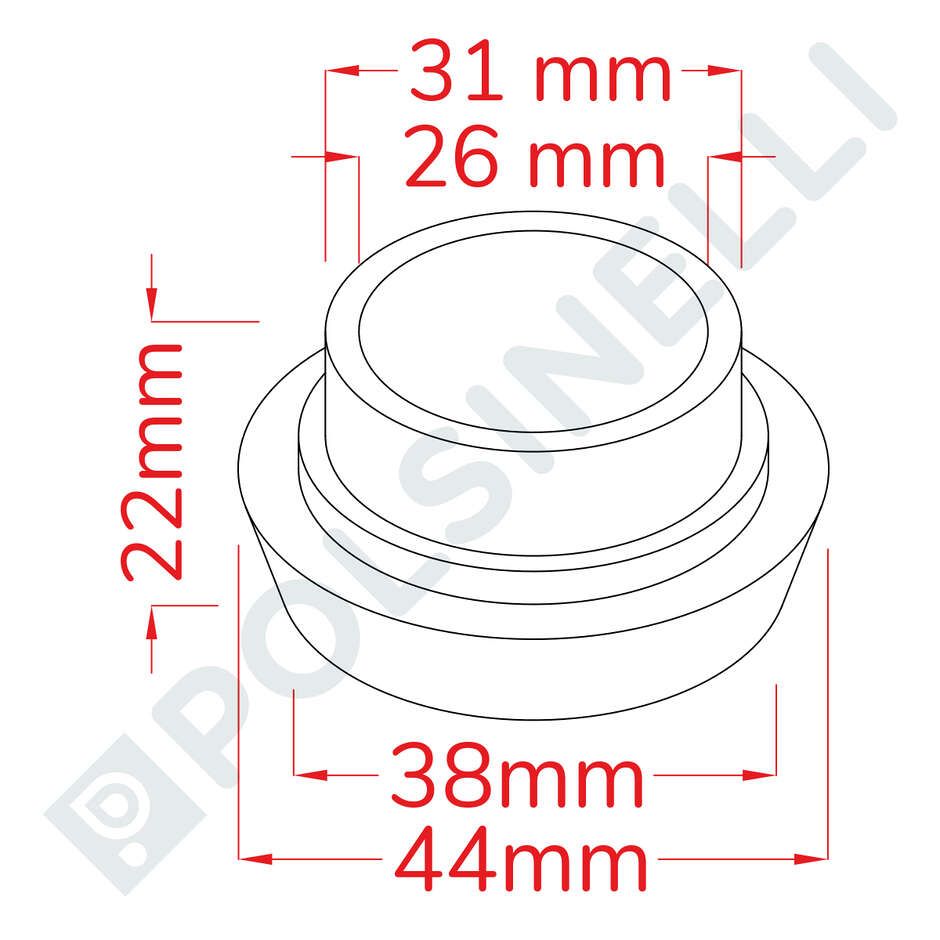 Bocchettone Inox DIN 25 M a saldare 