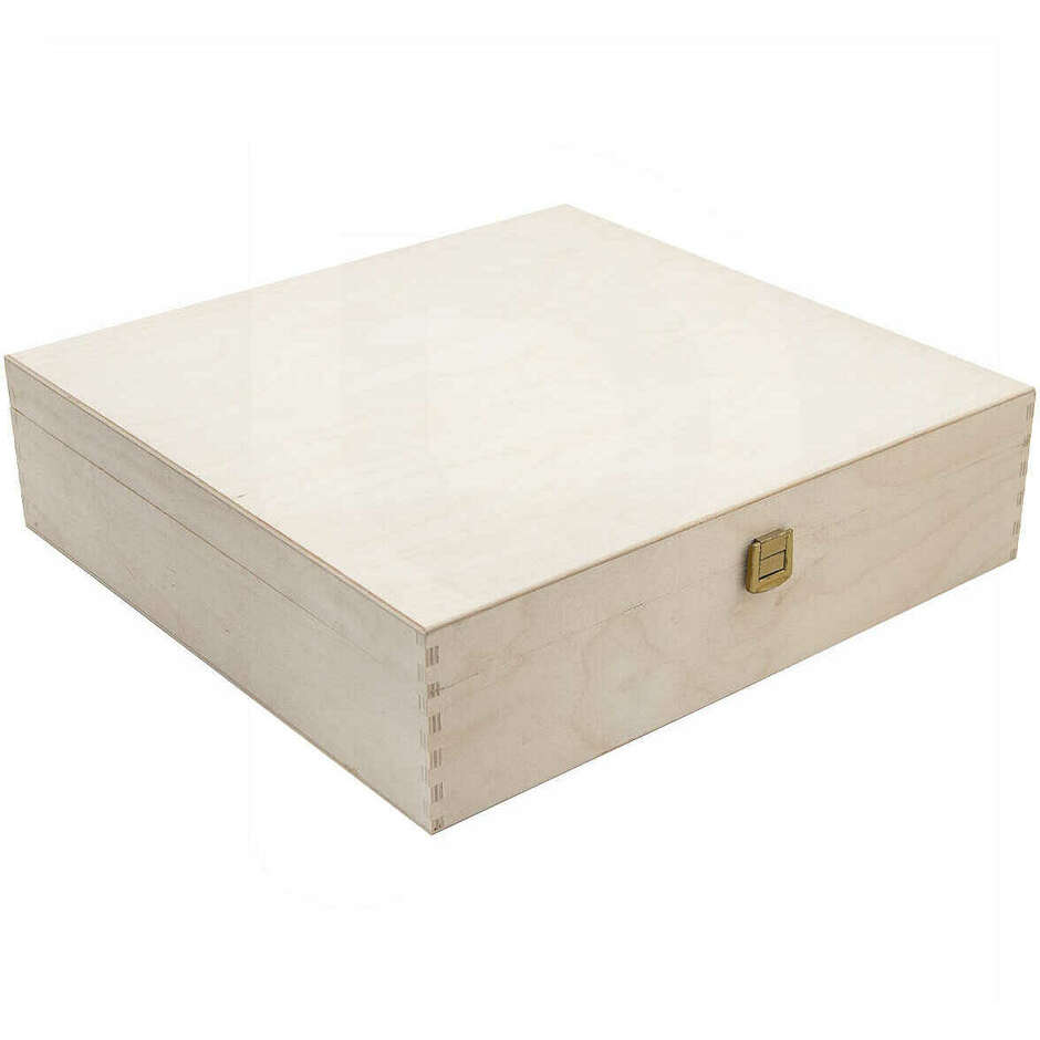 Boîte à bouteilles en bois de pin 4 places (1 pièce)