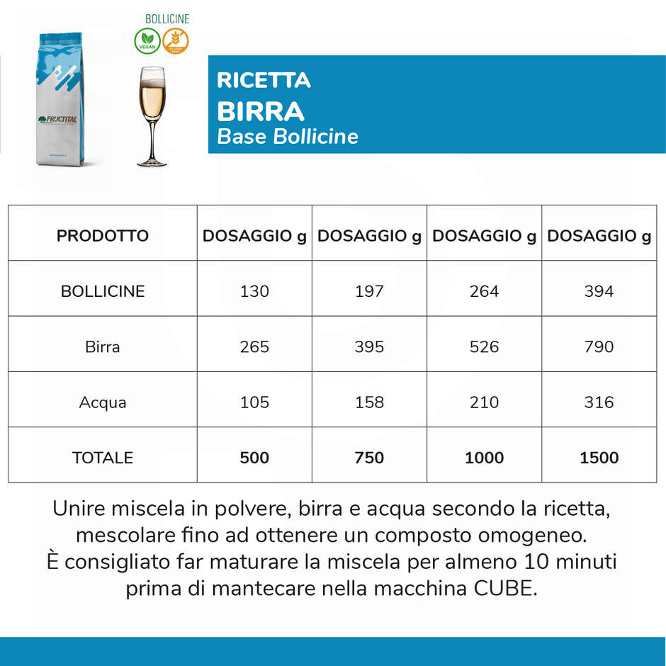 Bollicine Basis für Eiscreme (1Kg)