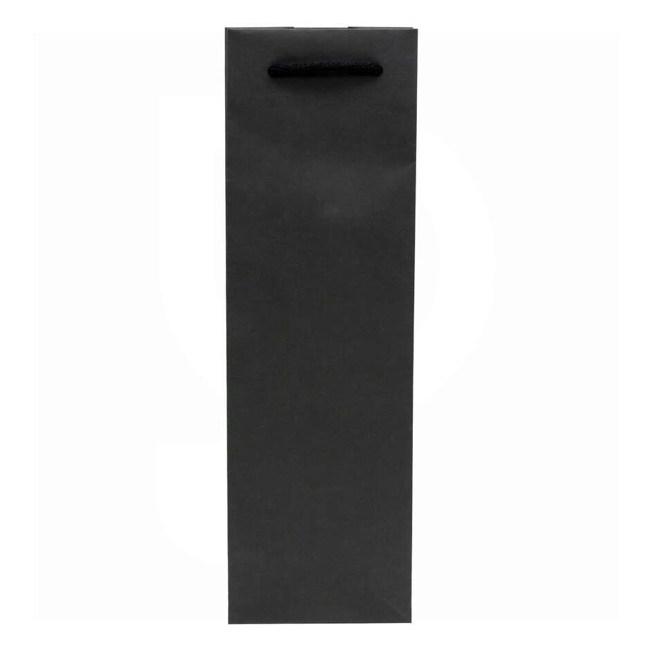 Bolsa Barolo con cordón para 1 botella Negro (100 unidades)