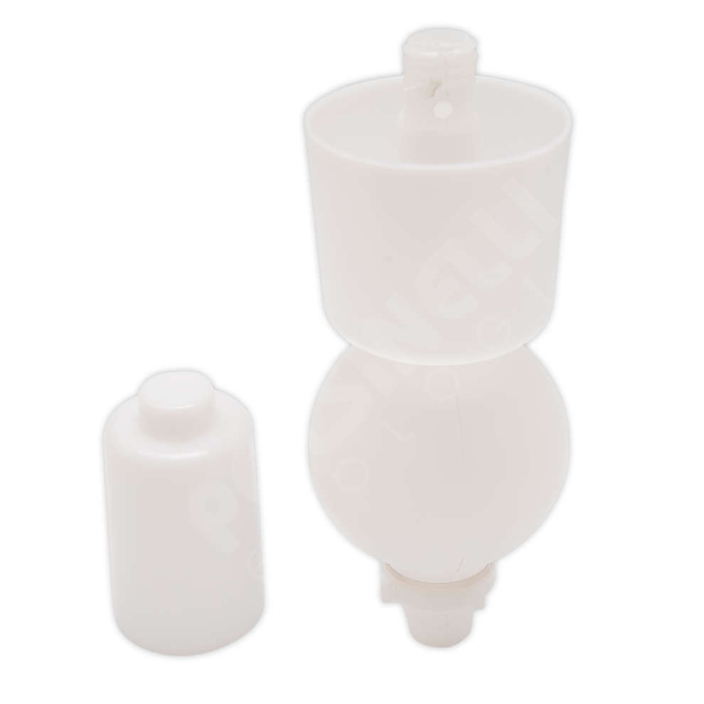 Bonde à ouillage pour cuves avec raccord à collerette