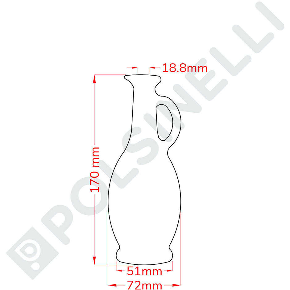 Botella Anfora egipcia 250 ml (unid. 34)