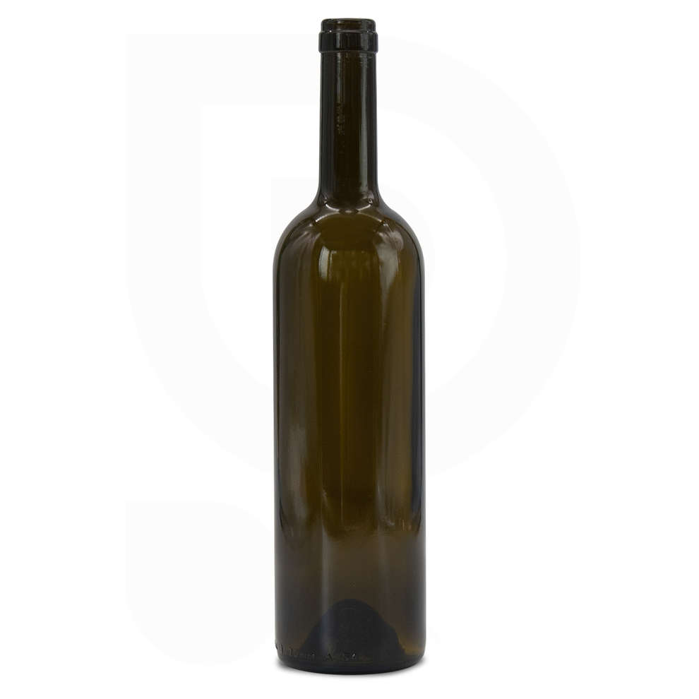 Botella bordolesa Europea banda baja 750 ml uvag (20 pzas)