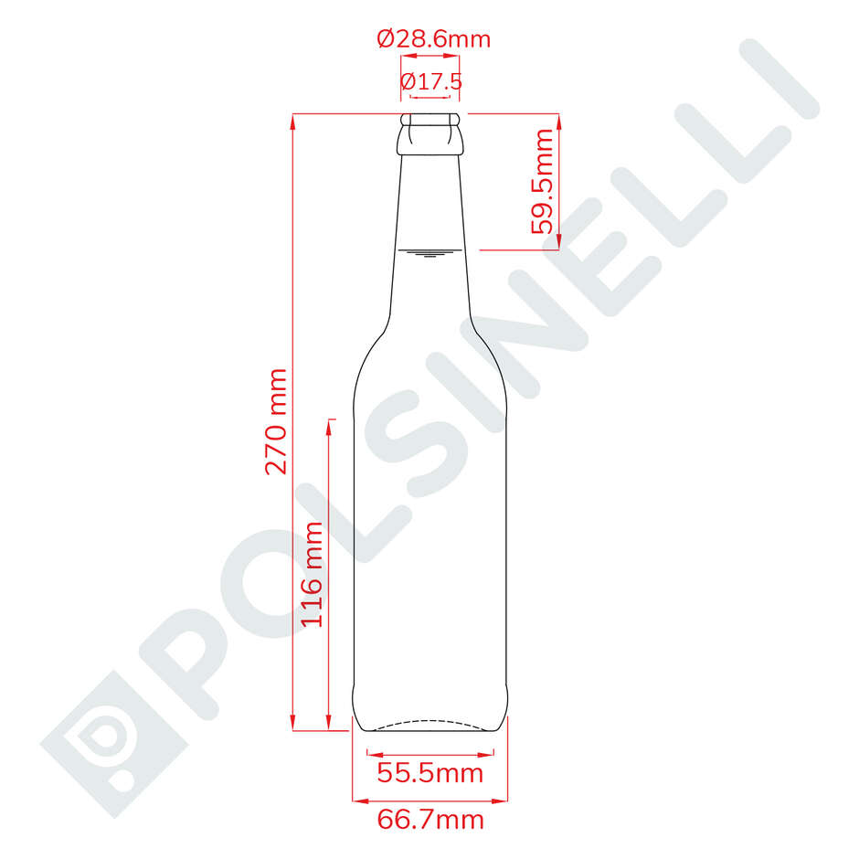 Botella de cerveza de 500 ml Fanes (24 piezas)