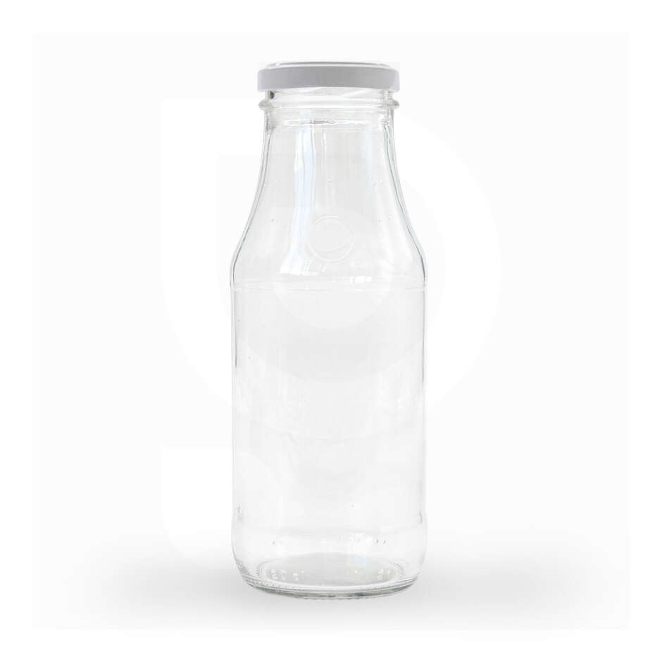 Botella de jugo de fruta plus de 200 ml con tapón (35 piezas)