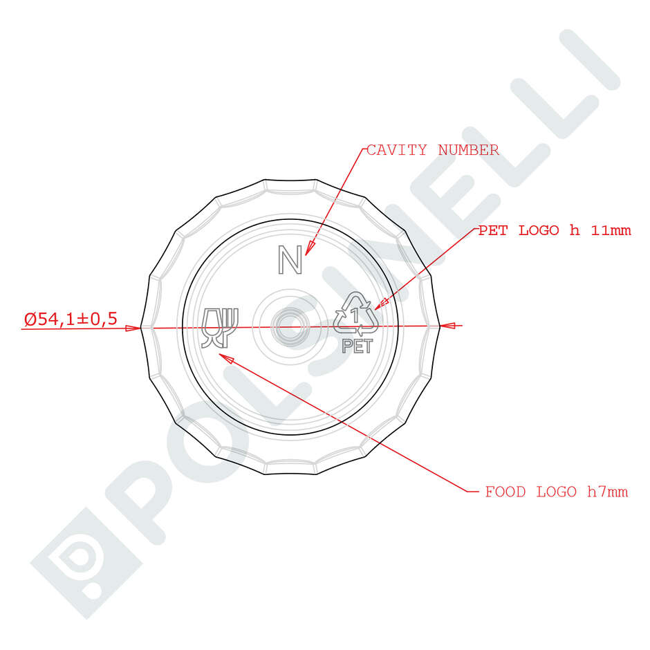 Bottiglia in PET 250 mL Plus collo a vite (500 pezzi) 