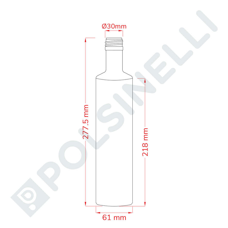 Botella Dorica 500 ml (28 pzas)