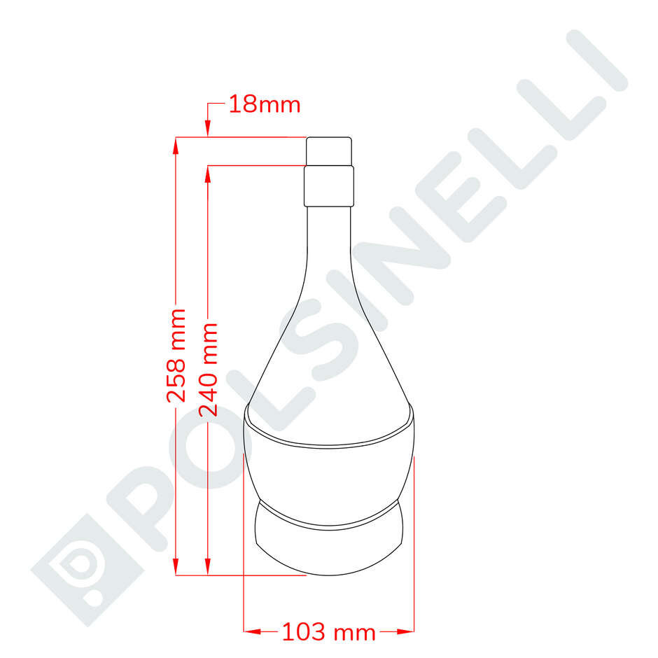 Botella Fiasco 500 ml con paja y tapón (23 pc)