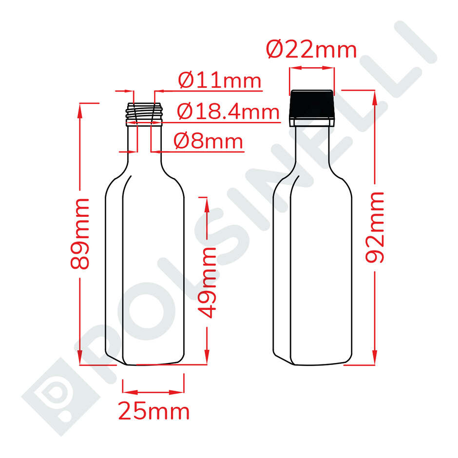 Botella Marasca 20 ml mb (unid. 165)